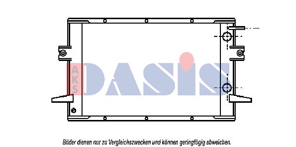 AKS DASIS Радиатор, охлаждение двигателя 400520N